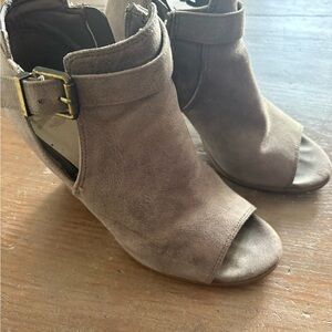 Fergalicious Tan Suede Boots  Size 6